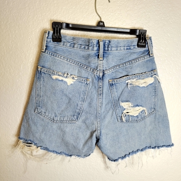 Agolde 90s mid rise loose fit shorts Sz 25 - Picture 1 of 9